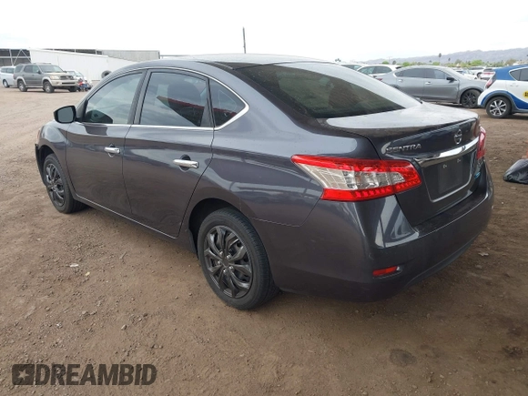 2014 Nissan Sentra S with VIN 3N1AB7AP8EL698082, listed as a IAAI auction lot 42034757 with 178,651 mi miles and . Bid and sale history available at DreamBid. Image 3.