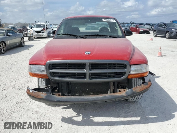 2002 Dodge Dakota with VIN 1B7GL12X92S660762, listed as a Copart auction lot 45608315 with 178,201 mi miles and Non Repairable. Bid and sale history available at carsss.com. Image 5.