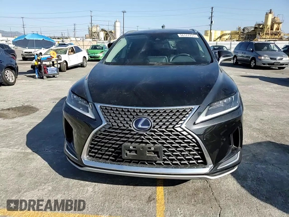 2022 Lexus RX 450h with VIN 2T2HGMDA2NC090365, listed as a Copart auction lot 56177755 with 49,583 mi miles and Salvage title. Bid and sale history available at DreamBid. Image 14.