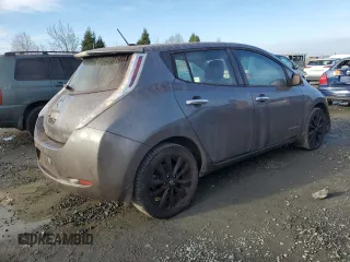 2017 Nissan LEAF S with VIN 1N4BZ0CP8HC302594, listed as a Copart auction lot 86943114 with 37,740 mi miles and Salvage Title. Bid and sale history available at carsss.com. Image 3.
