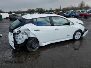 2018 Nissan LEAF S with VIN 1N4AZ1CP4JC311722, listed as a Copart auction lot 49008215 with 61,754 mi miles and Salvage Title. Bid and sale history available at DreamBid. Image 3.