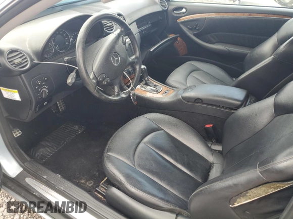 2006 Mercedes-Benz CLK 350 with VIN WDBTK56G66T060332, listed as a Copart auction lot 50425345 with 158,647 mi miles and Salvage title. Bid and sale history available at DreamBid. Image 7.