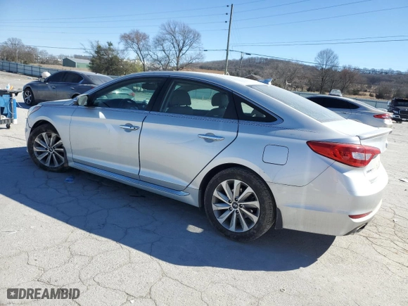 2016 Hyundai Sonata 2.4L Sport with VIN 5NPE34AF2GH428964, listed as a Copart auction lot 46876405 with 125,448 mi miles and Salvage Title. Bid and sale history available at carsss.com. Image 2.