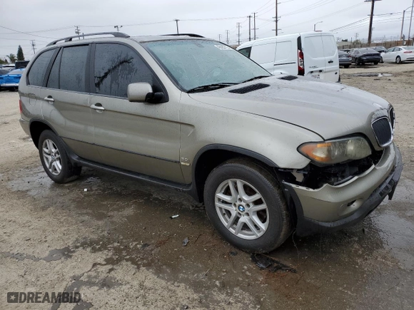 2004 BMW X5 3.0i with VIN 5UXFA13504LU35608, listed as a Copart auction lot 49435715 with 155,153 mi miles and Salvage Title. Bid and sale history available at carsss.com. Image 4.