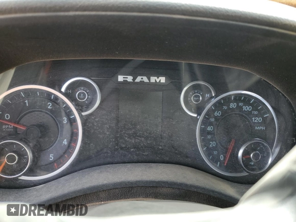 2024 Ram 2500 Big Horn with VIN 3C6UR5DL7RG105949, listed as a Copart auction lot 50240105 with 0 mi miles and Salvage Title. Bid and sale history available at carsss.com. Image 9.