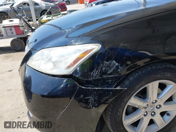 2008 Lexus ES 350 with VIN JTHBJ46G282247536, listed as a IAAI auction lot 41992875 with 168,776 mi miles. Bid and sale history available at carsss.com. Image 6.
