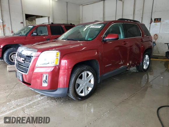 2011 GMC Terrain SLT-1 with VIN 2CTFLVEC0B6217290, listed as a Copart auction lot 57285545 with 109,225 mi miles and Salvage title. Bid and sale history available at DreamBid. Image 1.
