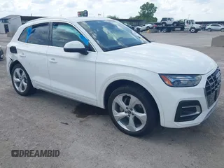 2021 Audi Q5 Premium Plus with VIN WA1BAAFY3M2101238, listed as a IAAI auction lot 42635401 with Not provided miles and . Bid and sale history available at DreamBid. Image 1.