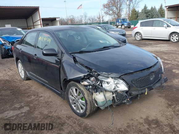 2009 Toyota Corolla with VIN 2T1BU40E29C124161, listed as a IAAI auction lot 41091324 with 128,310 mi miles. Bid and sale history available at carsss.com. Image 1.