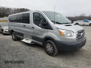 2018 Ford Transit Passenger XL with VIN 1FBZX2ZM3JKA52561, listed as a Copart auction lot 43574745 with 58,735 mi miles and Salvage Title. Bid and sale history available at DreamBid. Image 4.