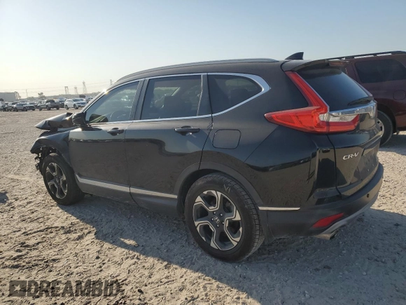 2017 Honda CR-V Touring with VIN 5J6RW1H97HL016344, listed as a Copart auction lot 51812315 with 47,795 mi miles and Salvage Title. Bid and sale history available at carsss.com. Image 2.