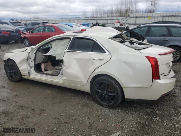2013 Cadillac ATS Luxury with VIN 1G6AH5RX0D0153738, listed as a Copart auction lot 46640984 with 0 mi miles and Salvage Title. Bid and sale history available at carsss.com. Image 2.