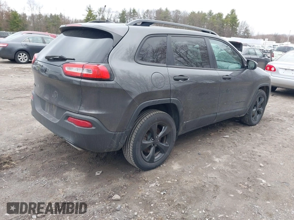 2017 Jeep Cherokee Sport with VIN 1C4PJMAS3HW520964, listed as a IAAI auction lot 42009259 with 170,683 mi miles. Bid and sale history available at carsss.com. Image 4.