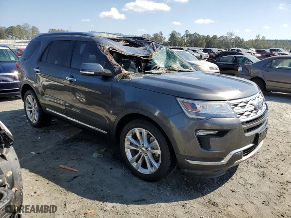 2018 Ford Explorer Limited with VIN 1FM5K7F81JGB27270, listed as a Copart auction lot 74466594 with 43,442 mi miles and Salvage Title. Bid and sale history available at carsss.com. Image 4.