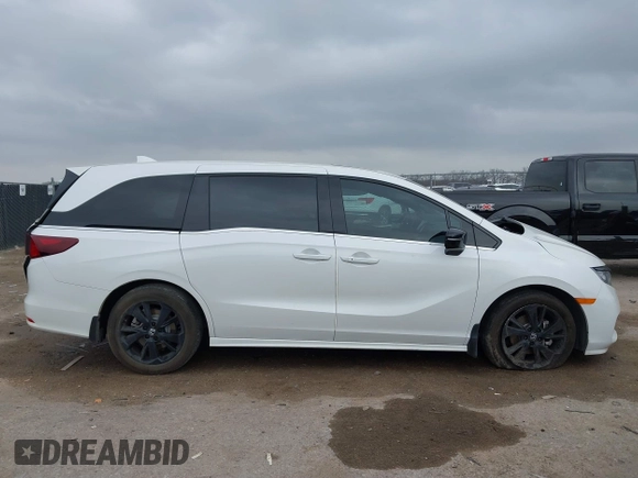 2024 Honda Odyssey Sport with VIN 5FNRL6H72RB008862, listed as a IAAI auction lot 41707301 with Not Provided miles and . Bid and sale history available at DreamBid. Image 13.