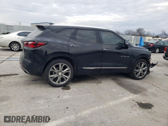 2020 Chevrolet Blazer Premier with VIN 3GNKBLRS3LS703167, listed as a Copart auction lot 86079694 with 41,740 mi miles and Salvage title. Bid and sale history available at DreamBid. Image 3.