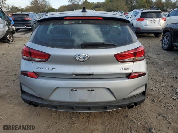 2020 Hyundai Elantra GT N Line with VIN KMHH55LC6LU146323, listed as a Copart auction lot 77806324 with 43,958 mi miles and Salvage Title. Bid and sale history available at carsss.com. Image 6.