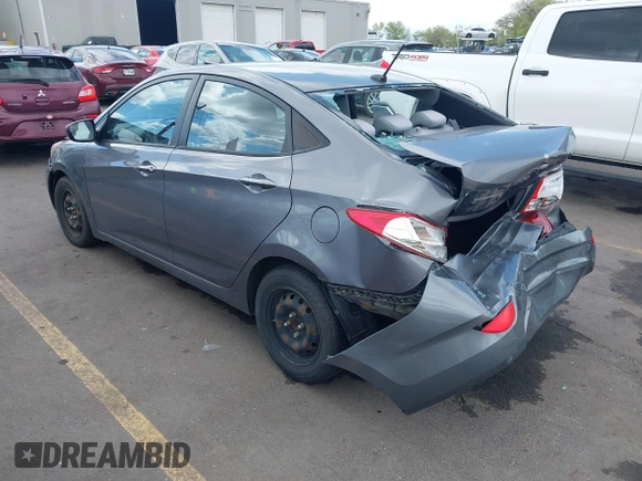 2015 Hyundai Accent GLS with VIN KMHCT4AE8FU825898, listed as a IAAI auction lot 42066640 with 79,593 mi miles and . Bid and sale history available at DreamBid. Image 3.