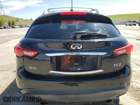 2011 Infiniti FX with VIN JN8AS1MW8BM734582, listed as a Copart auction lot 56852125 with 140,507 mi miles and Salvage title. Bid and sale history available at DreamBid. Image 6.