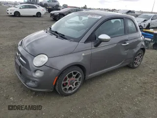 2013 FIAT 500 Sport with VIN 3C3CFFBR2DT726370, listed as a Copart auction lot 49909755 with 69,483 mi miles and Salvage Title. Bid and sale history available at carsss.com. Image 1.