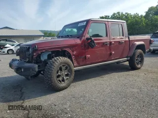 2021 Jeep Gladiator Willys z VIN 1C6HJTAG0ML613308, wystawiony jako Copart lot #60552985 z przebiegiem 47 308 mil mil oraz Szkoda całkowita • Salvage title. Historia ofert i sprzedaży dostępna na DreamBid. Obrazek 1.
