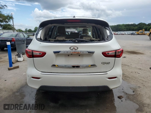 2015 Infiniti QX60 with VIN 5N1AL0MM6FC508775, listed as a Copart auction lot 63416215 with 115,790 mi miles and Salvage title. Bid and sale history available at DreamBid. Image 6.