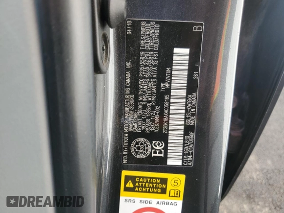 2010 Lexus RX 350 z VIN 2T2BK1BAXAC059185, wystawiony jako Copart lot #66728215 z przebiegiem 237 174 mil mil oraz Czysty tytuł • Clean title. Historia ofert i sprzedaży dostępna na DreamBid. Obrazek 12.
