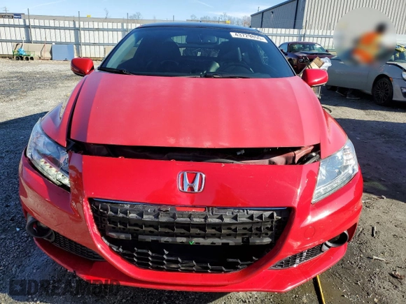 2015 Honda CR-Z EX with VIN JHMZF1D69FS000066, listed as a Copart auction lot 43729855 with 82,893 mi miles and Salvage title. Bid and sale history available at DreamBid. Image 5.