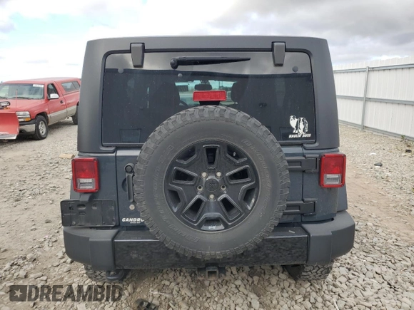 2018 Jeep Wrangler JK Unlimited Sport S with VIN 1C4BJWDG1JL907517, listed as a Copart auction lot 77398184 with 60,217 mi miles and Salvage Title. Bid and sale history available at carsss.com. Image 6.