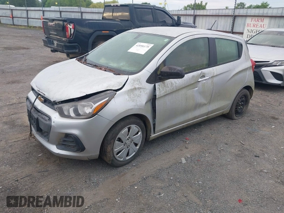 2017 Chevrolet Spark LS with VIN KL8CB6SA2HC762698, listed as a IAAI auction lot 42090175 with 188,295 mi miles. Bid and sale history available at carsss.com. Image 2.