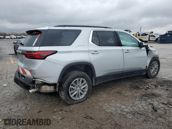 2022 Chevrolet Traverse LT Cloth with VIN 1GNEVMKW9NJ168793, listed as a Copart auction lot 74868013 with 0 mi miles and Clean Title. Bid and sale history available at carsss.com. Image 3.
