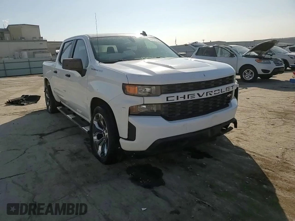 2020 Chevrolet Silverado 1500 Custom with VIN 1GCPWBEH1LZ179009, listed as a Copart auction lot 46751705 with 77,057 mi miles and Salvage Title. Bid and sale history available at carsss.com. Image 10.