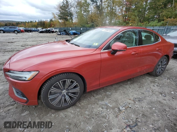 2019 Volvo S60 Inscription with VIN 7JRA22TL2KG013795, listed as a Copart auction lot 72384163 with 47,057 mi miles. Bid and sale history available at carsss.com. Image 1.