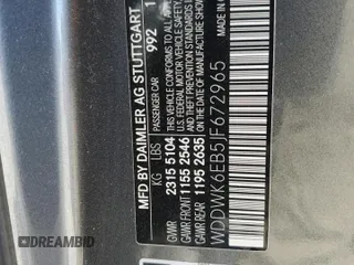 2018 Mercedes-Benz C 43 AMG with VIN WDDWK6EB5JF672965, listed as a Copart auction lot 47957245 with 23,535 mi miles and Salvage title. Bid and sale history available at DreamBid. Image 12.