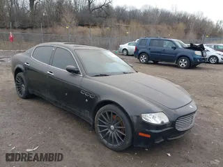 2007 Maserati Quattroporte with VIN ZAMFE39AX70029049, listed as a IAAI auction lot 41824961 with 48,378 mi miles. Bid and sale history available at carsss.com. Image 1.