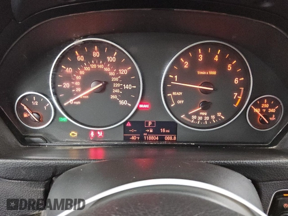 2014 BMW 3 Series 328i with VIN WBA3C1C50EK117572, listed as a Copart auction lot 45409055 with 118,804 mi miles and Clean Title. Bid and sale history available at carsss.com. Image 9.