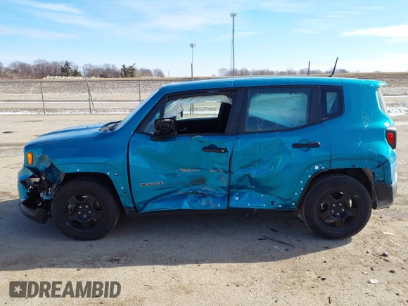 2020 Jeep Renegade Sport with VIN ZACNJAAB1LPL35899, listed as a IAAI auction lot 41585272 with 17,860 mi miles and . Bid and sale history available at carsss.com. Image 15.