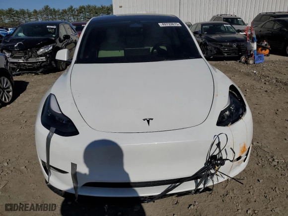 2023 Tesla Model Y Long Range with VIN 7SAYGAEE4PF594793, listed as a Copart auction lot 49733815 with 33,868 mi miles and Salvage Title. Bid and sale history available at carsss.com. Image 5.