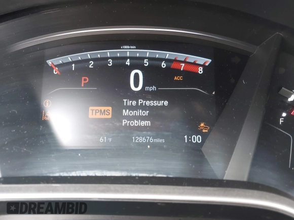 2019 Honda CR-V EX with VIN 7FARW2H56KE053022, listed as a IAAI auction lot 41848570 with 128,676 mi miles. Bid and sale history available at carsss.com. Image 7.