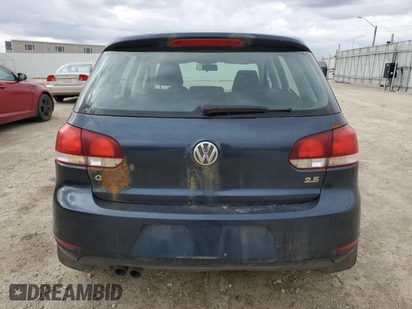 2010 Volkswagen Golf with VIN WVWDA7AJ9AW189504, listed as a Copart auction lot 53516265 with 265,765 mi miles and Salvage title. Bid and sale history available at DreamBid. Image 6.