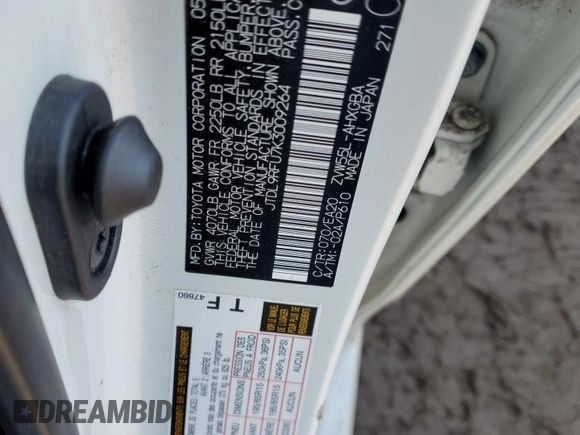 2019 Toyota Prius LE with VIN JTDL9RFU7K3009264, listed as a Copart auction lot 47478965 with 28,039 mi miles and Clean Title. Bid and sale history available at DreamBid. Image 12.