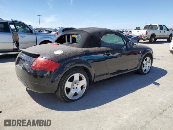 2001 Audi TT with VIN TRUUT28N611007055, listed as a Copart auction lot 49467645 with 56,689 mi miles and Non Repairable. Bid and sale history available at carsss.com. Image 3.