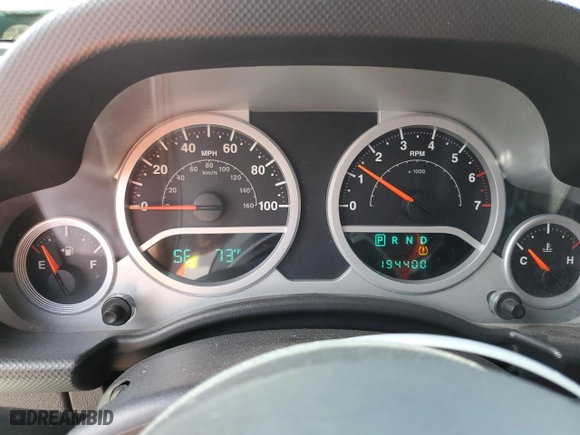 2008 Jeep Wrangler Unlimited Sahara with VIN 1J4GA59198L544411, listed as a Copart auction lot 47453875 with 194,400 mi miles and Salvage Title. Bid and sale history available at carsss.com. Image 9.
