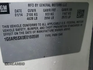 2014 Cadillac CTS Luxury RWD z VIN 1G6AR5SX0E0160598, wystawiony jako Copart lot #52326465 z przebiegiem 62 616 mil mil oraz Szkoda całkowita • Salvage title. Historia ofert i sprzedaży dostępna na DreamBid. Obrazek 12.