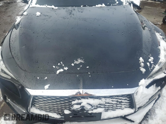 2017 Infiniti Q60 Premium with VIN JN1CV7EL4HM320567, listed as a Copart auction lot 79455314 with 74,043 mi miles and Salvage title. Bid and sale history available at DreamBid. Image 12.