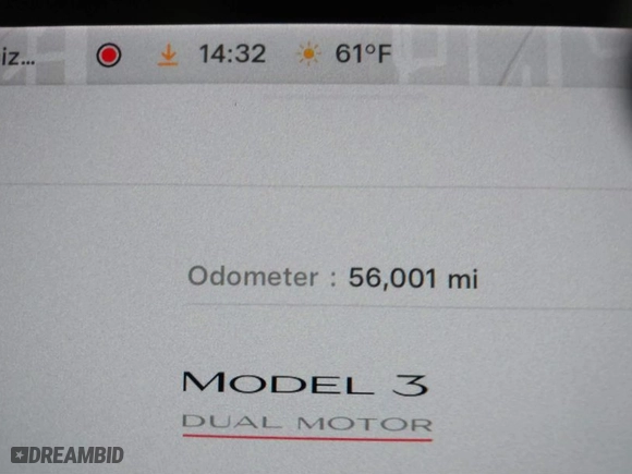 2021 Tesla Model 3 Performance with VIN 5YJ3E1EC3MF044802, listed as a IAAI auction lot 41891096 with 56,001 mi miles. Bid and sale history available at carsss.com. Image 15.