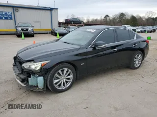 2016 Infiniti Q50 Premium with VIN JN1CV7AP7GM203024, listed as a Copart auction lot 88680715 with 163,922 mi miles and Salvage Title. Bid and sale history available at DreamBid. Image 1.
