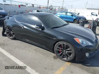 2012 Hyundai Genesis Coupe Grand Touring z VIN KMHHU6KH8CU068486, wystawiony jako IAAI lot #41686499 z przebiegiem 104 579 mil mil oraz . Historia ofert i sprzedaży dostępna na DreamBid. Obrazek 1.