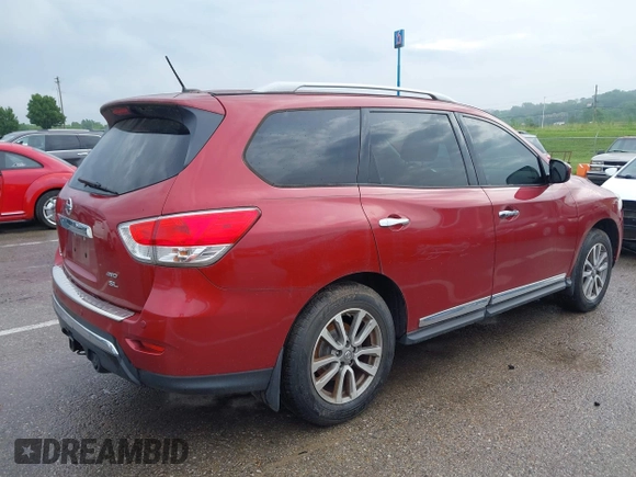2014 Nissan Pathfinder S with VIN 5N1AR2MM2EC713714, listed as a IAAI auction lot 42451261 with 139,491 mi miles and . Bid and sale history available at DreamBid. Image 4.