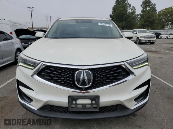 2019 Acura RDX w/Advance Pkg with VIN 5J8TC1H70KL004726, listed as a Copart auction lot 76620944 with 57,662 mi miles and Salvage Title. Bid and sale history available at carsss.com. Image 5.